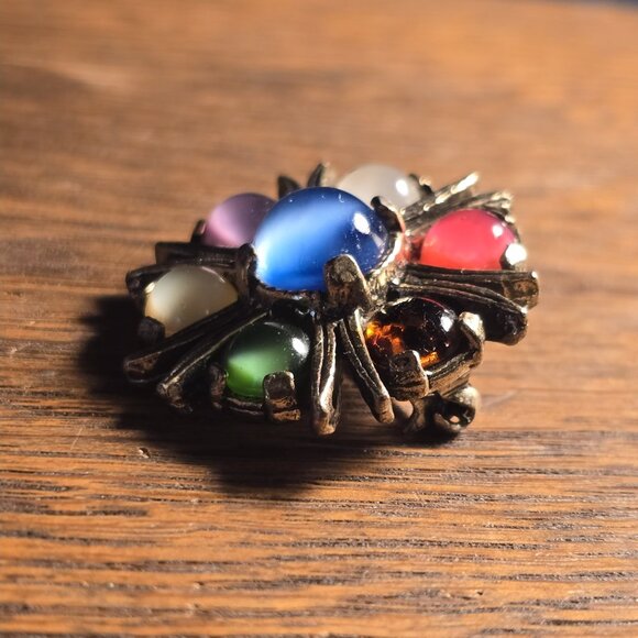 Vintage 1950s Miracle Scottish / Celtic Multi-agate brooch - Picture 4 of 4